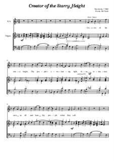 Creator of the Starry Height: Para coro e órgão by Tim Attride