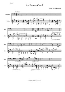 An Exmas Carol: For bassoon and guitar by David W Solomons