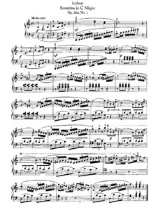 Sonatina No.1 in C Major, Op.266: sonatina No 1 em C maior by Heinrich Lichner