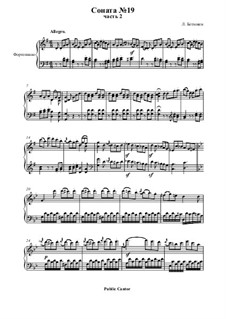 Sonata for Piano No.19, Op.49 No.1: movimento II by Ludwig van Beethoven