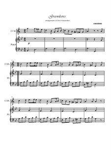 Vocal-instrumental version: para clarinete e piano by folklore