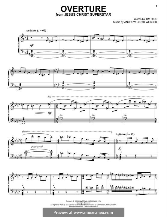 Overture (from Cats): Para Piano by Andrew Lloyd Webber