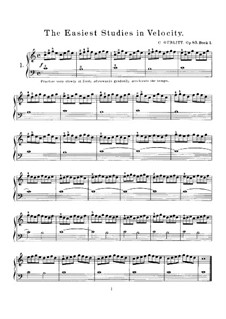 Easiest Studies in Velocity, Op.83: Easiest Studies in Velocity by Cornelius Gurlitt