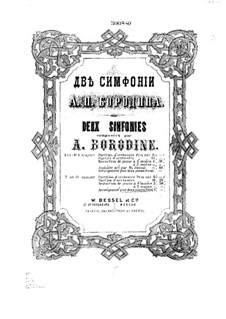 Symphony No.2 in B Minor: dois pianos de quatro mãos by Alexander Borodin