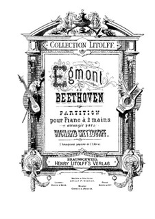 Egmont, Op.84: Partitura de piano com partes de vocal by Ludwig van Beethoven