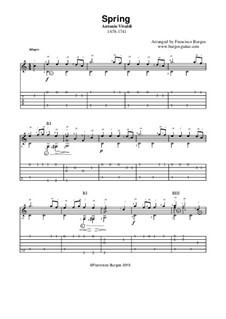 Violin Concerto No.1 in E Major 'La primavera', RV 269: Para guitarra com guia by Antonio Vivaldi