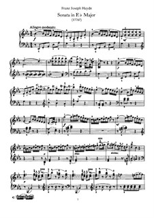 Sonata for Piano No.43 in E Flat Major, Hob.XVI/28: para um único musico (Editado por H. Bulow) by Joseph Haydn