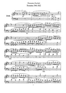 No.301-408: No.346-362 by Domenico Scarlatti