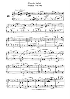 No.301-408: No.378-393 by Domenico Scarlatti