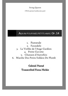 Album pour mes petits amis, Op.14: para quartetos de cordas by Gabriel Pierné