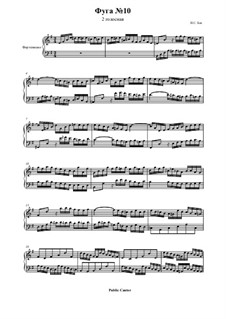 Prelude and Fugue No.10 in E Minor, BWV 855: fuga by Johann Sebastian Bach