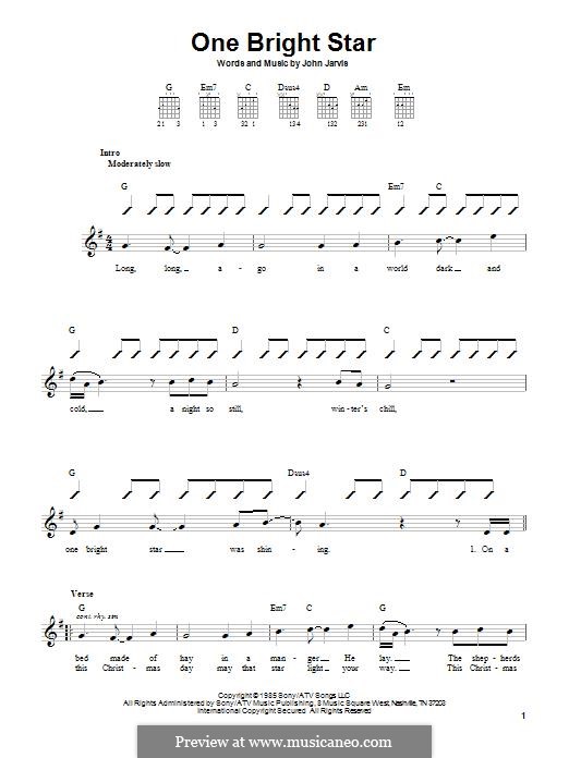 One Bright Star: Para guitarra com guia by John Jarvis