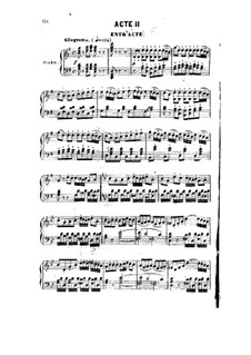 Manon Lescaut: ato II, gravação piano-voz by Daniel Auber