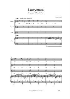 Lacrymosa for female choir: Lacrymosa for female choir by Gunter Scholler