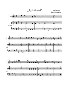 Two instruments version: para oboe e piano by Georg Friedrich Händel