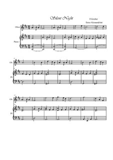 Solo instrument and piano: para oboe e piano by Franz Xaver Gruber