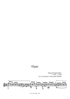 Suite: Giga by Johann Michael Kühnel