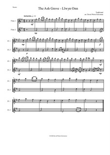 The Ash Grove: For 2 flutes by folklore