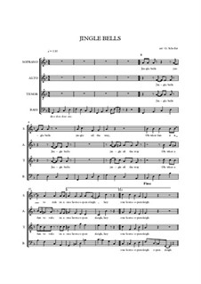 Piano-vocal version: para coro misto by James Lord Pierpont