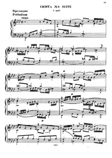Suite No.8 in F Minor, HWV 433: para cravo by Georg Friedrich Händel