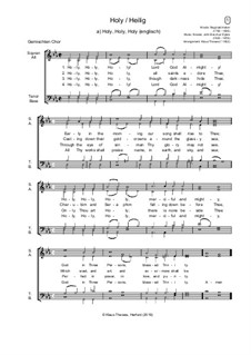 Holy, Holy, Holy! Lord God Almighty: For choir, winds and organ (score) by John Bacchus Dykes
