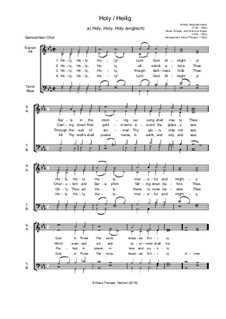 Holy, Holy, Holy! Lord God Almighty: para coro misto by John Bacchus Dykes