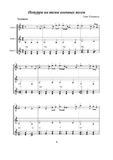 Попурри на темы военных песен (для трёх гитар): Попурри на темы военных песен (для трёх гитар) by Oleg Kopenkov