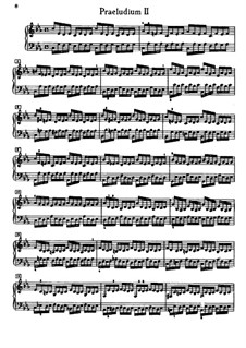 Prelude and Fugue No.2 in C Minor, BWV 847: Para Piano by Johann Sebastian Bach