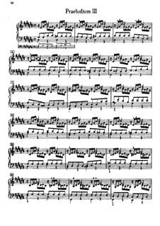 Prelude and Fugue No.3 in C Sharp Major, BWV 872: Para Piano by Johann Sebastian Bach