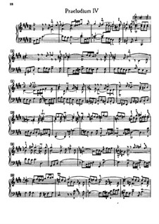 Prelude and Fugue No.4 in C Sharp Minor, BWV 873: Para Piano by Johann Sebastian Bach