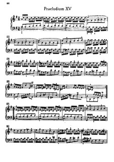 Prelude and Fugue No.15 in G Major, BWV 884: Para Piano by Johann Sebastian Bach