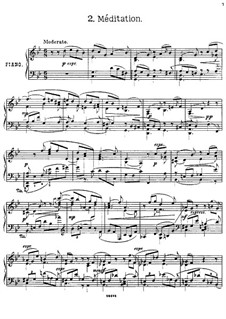Four Pieces for Piano, Op.12: No.2 Meditation by Georgy Catoire
