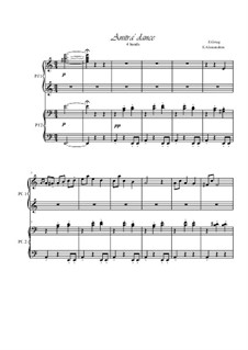 Suite No.1. Anitra's Dance, Op.46 No.3: para piano de quadro mãos by Edvard Grieg