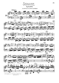 Sonata for Piano No.10, Op.14 No.2: para um único musico (Editado por H. Bulow) by Ludwig van Beethoven