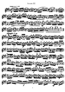 Sonata No.3 : parte Solo by Johann Mattheson