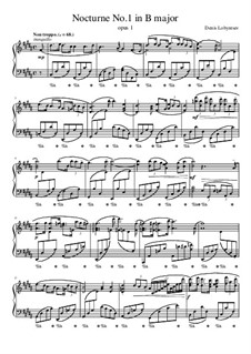 Nocturne No.1 in B major, Op.1: Nocturne No.1 in B major by Denis Lobyntsev