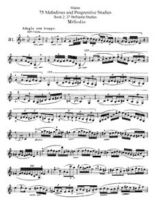 Seventy-Five Melodious and Progressive Studies, Op.36: livro II by Jacques Féréol Mazas