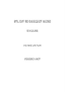 S'il est un charmant gazon, S.284: G maior by Franz Liszt