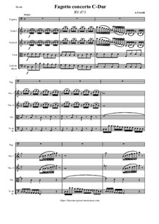 Fagotto concerto C-Dur, RV 473: Fagotto concerto C-Dur by Antonio Vivaldi