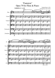 Fantasia for Flute and Piano, Op.79: Arranged for flute and string orchestra by Gabriel Fauré