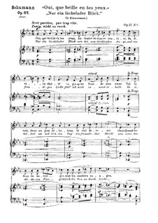 No.5 Nur ein lächelnder Blick (Only a Smiling Glance): Para vocais e piano by Robert Schumann