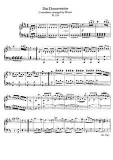 Das Donnerwetter (Contredance), K.534: Für Klavier by Wolfgang Amadeus Mozart