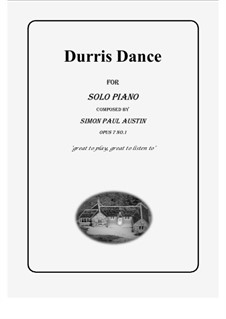 The Callum Collection, Op.7: No.1 Durris Dance. Solo piano (medium) by Simon Paul Austin