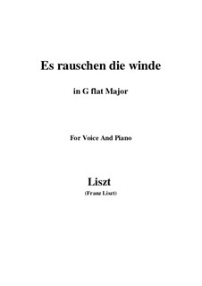 Es rauschen die Winde, S.294: G flat Major by Franz Liszt