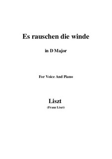 Es rauschen die Winde, S.294: D maior by Franz Liszt