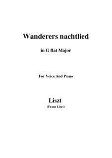 Wanderer's Night Song, S.306: G flat Major by Franz Liszt