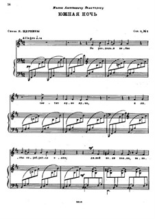 Four Romances, Op.3: No.2 Southern Night by Nikolai Rimsky-Korsakov