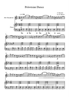10 Easy Classical Pieces for Alto Saxophone and Piano Vol.2: Polovtsian Dance by Johann Sebastian Bach, Henry Purcell, Georges Bizet, Ludwig van Beethoven, Edvard Grieg, Alexander Borodin, Pyotr Tchaikovsky, Franz Xaver Gruber