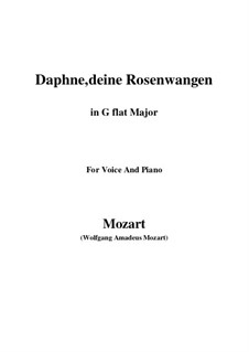 Daphne, deine Rosenwangen, K.52: G flat Major by Wolfgang Amadeus Mozart