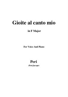 Euridice: Gioite al canto mio (F Major), ver.1 by Jacopo Peri